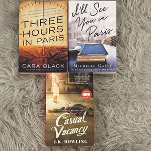 Set of Three Novels by Cara Black, Michelle Gable, J.K. Rowling